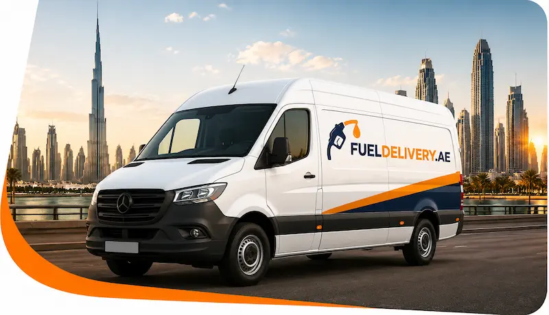 Mobile fuel delivery service covering all major areas across Dubai.